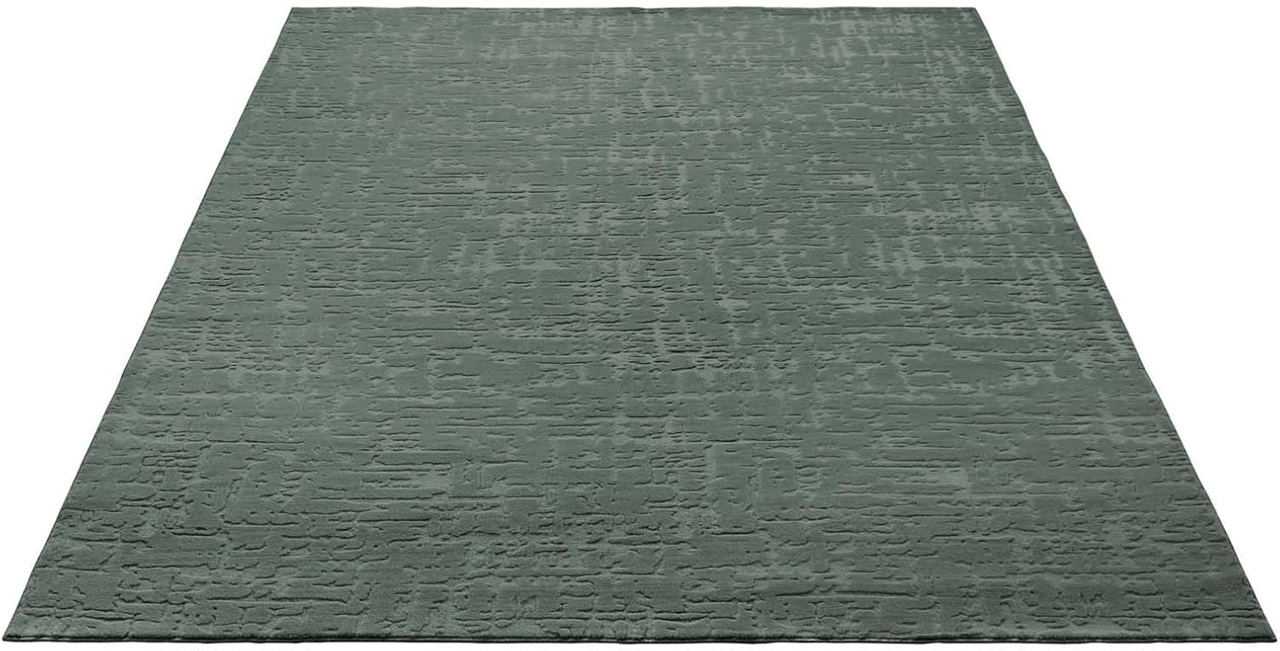 Rutschfeste Badematte, waschbar, Grün Vintage 120 x 170 cm (Rechteckig)