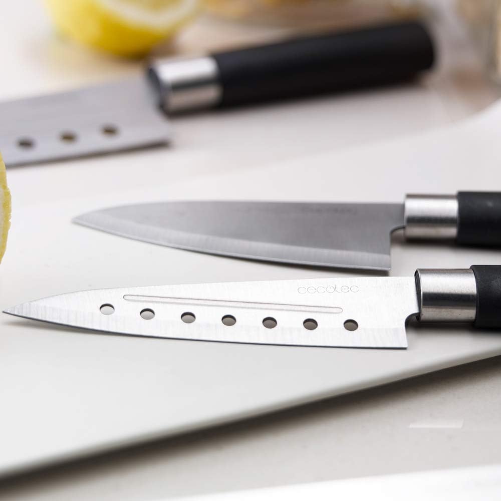 4-teiliges Santoku-Messerset, Zwart
