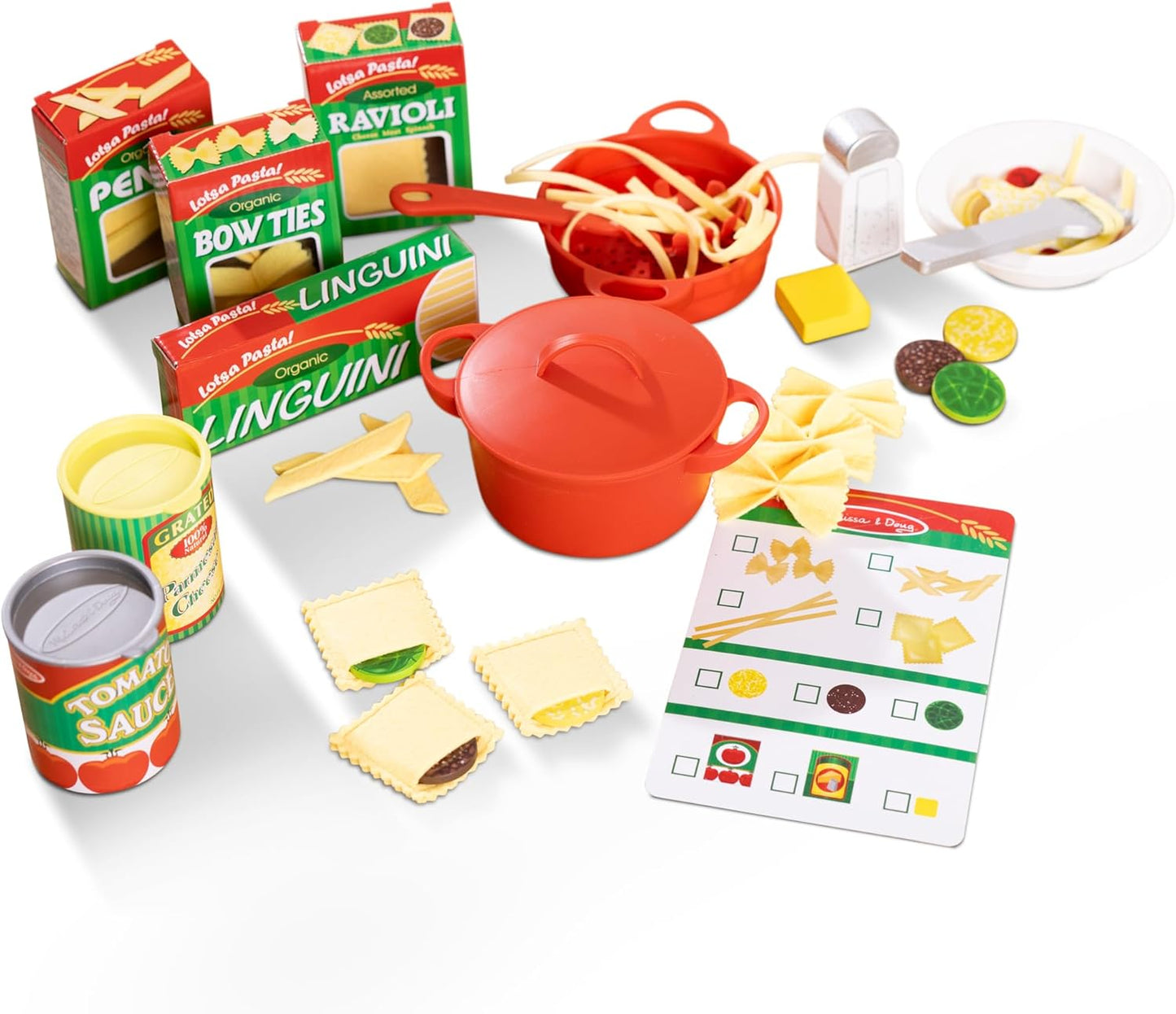 55-teiliges Pasta Spielset für Kinderküche, Einzeln Kinderspielzeug