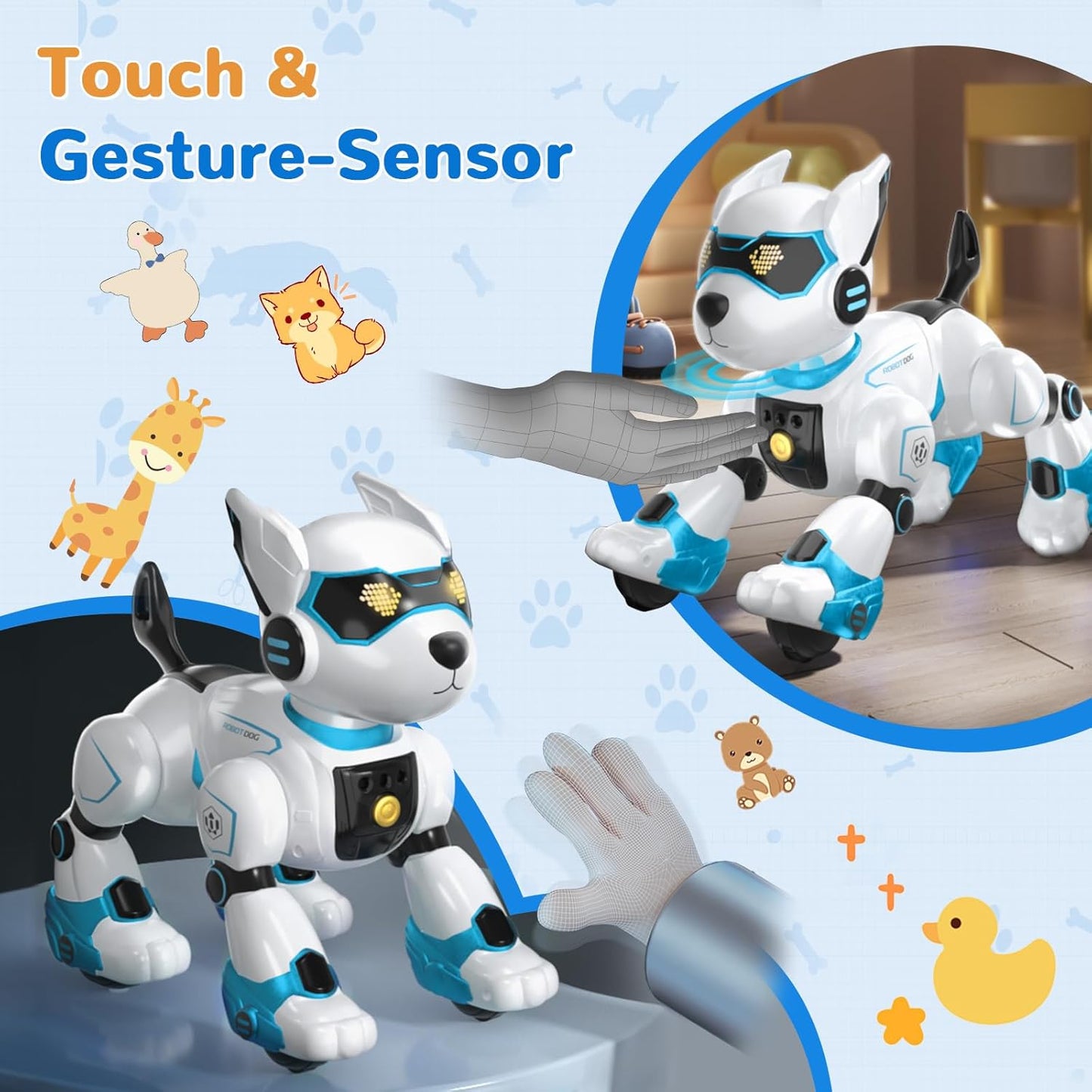 Programmierbarer Roboterhund, Blau