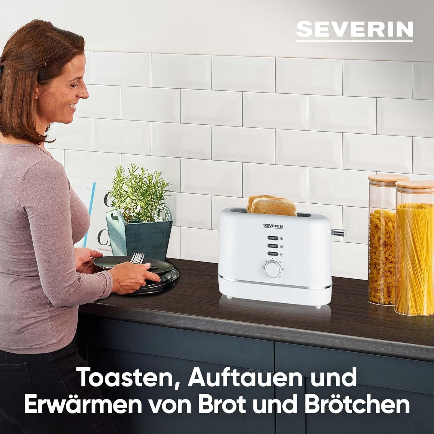 Automatik-Toaster AT 4324, Weiss