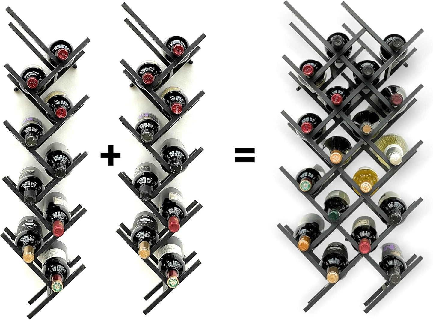 Weinregal Metall Wandhalterung für 9 Flaschen