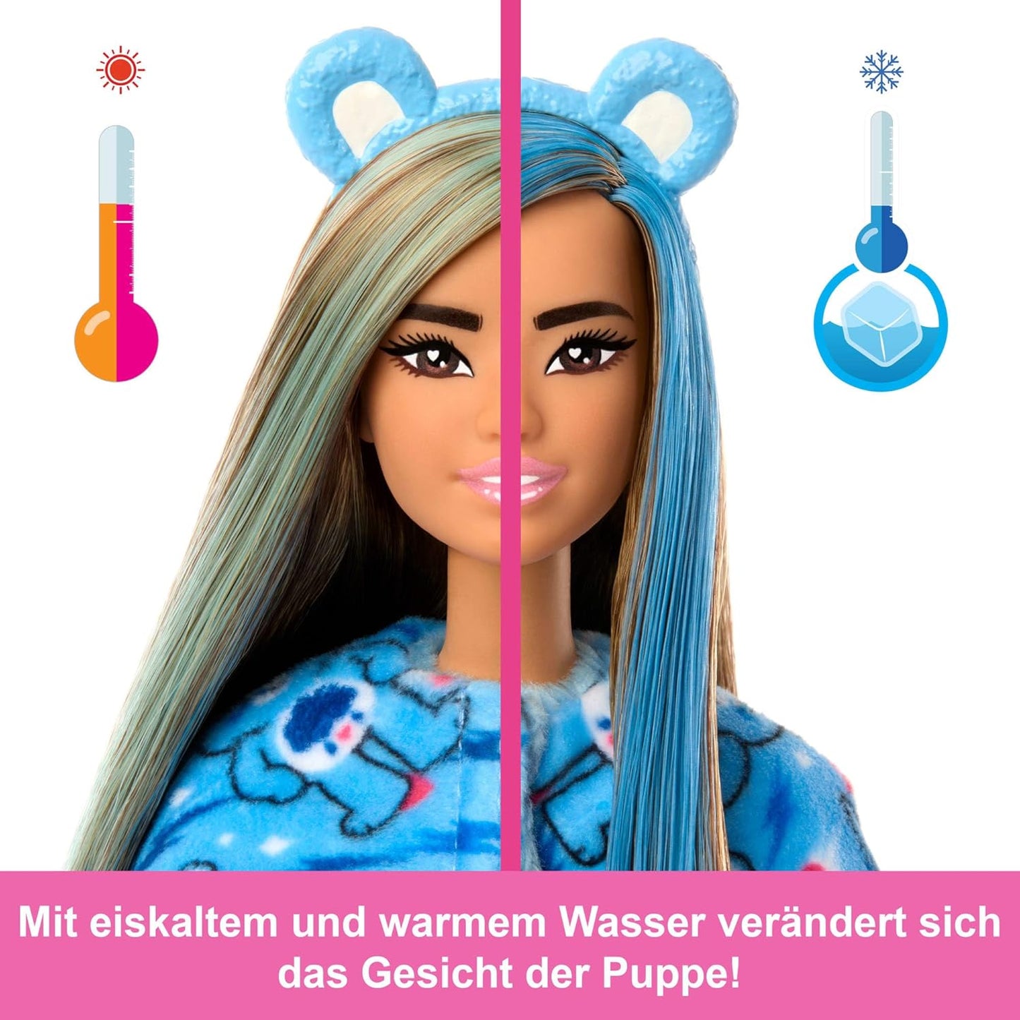 Cutie Reveal Modepuppe mit Überraschungen (Glücksbärchis), [Mehrfarbig]