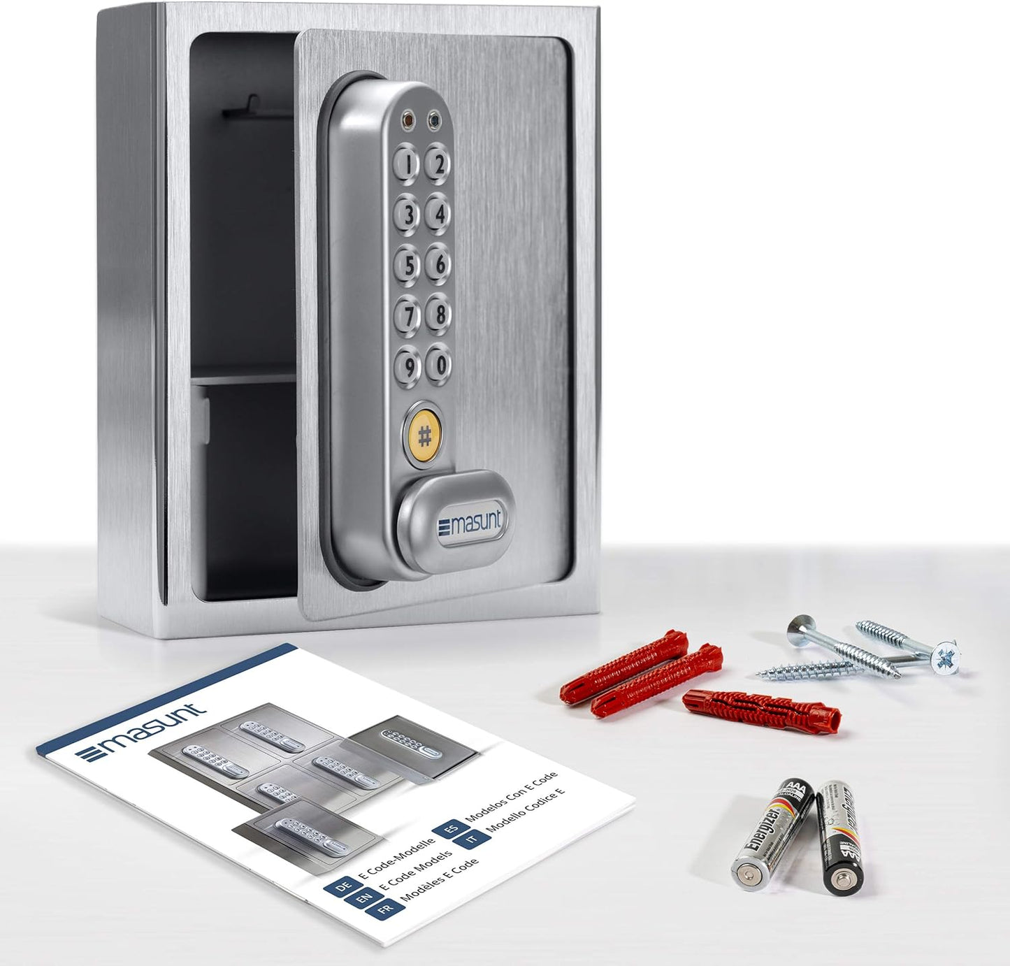 Elektronischer Schlüsselsafe 1120 E mit Online-Codevergabe, V2A Edelstahl