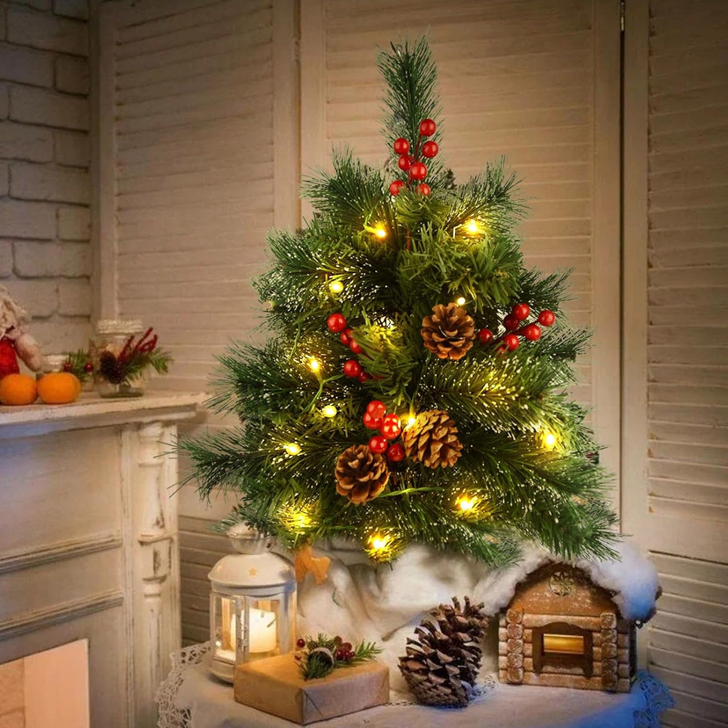 Mini Weihnachtsbaum mit LED-Beleuchtung