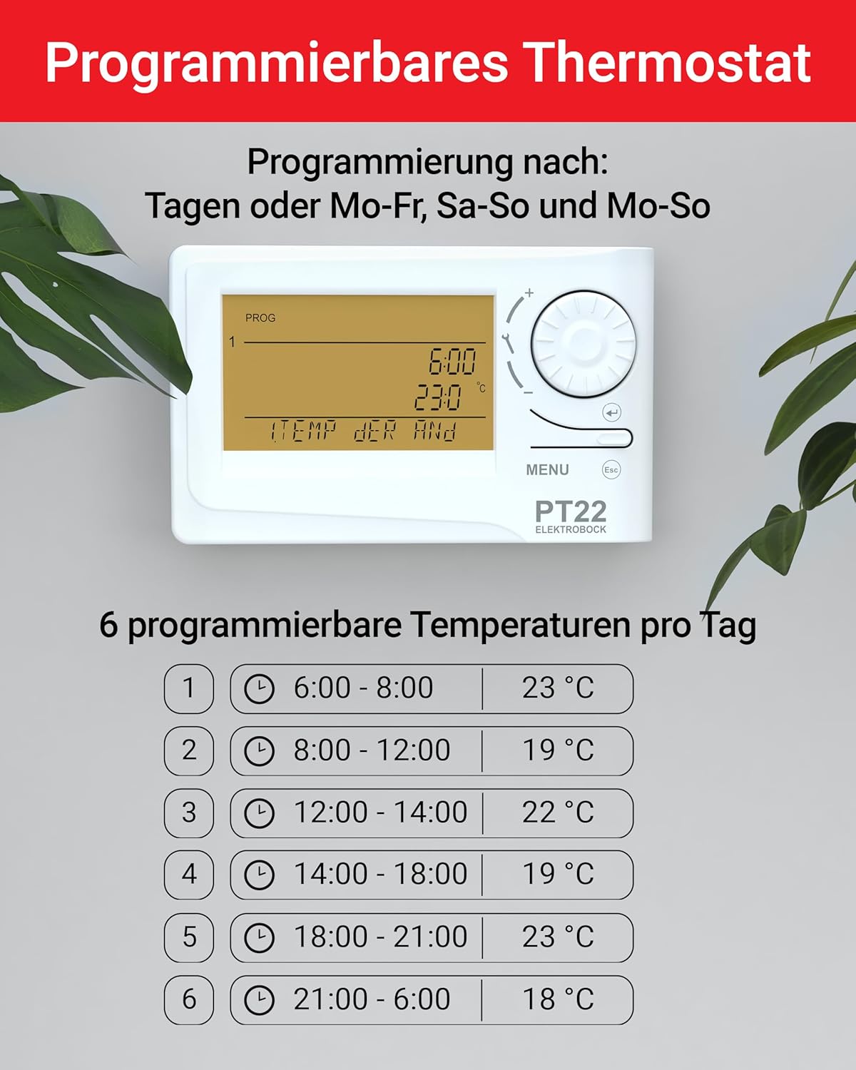 Wandthermostat PT22