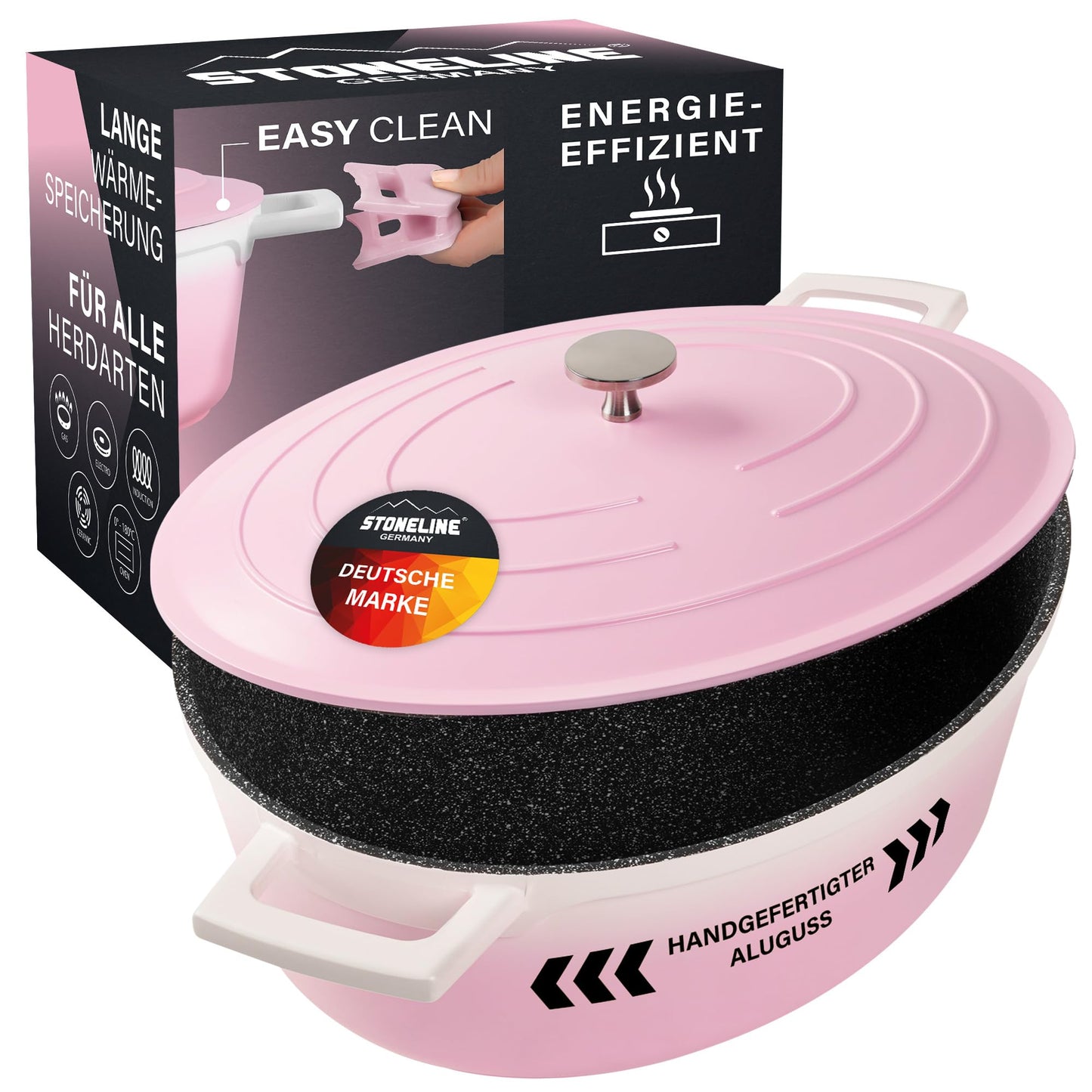Cocotte Bräter, 32 cm Rosé