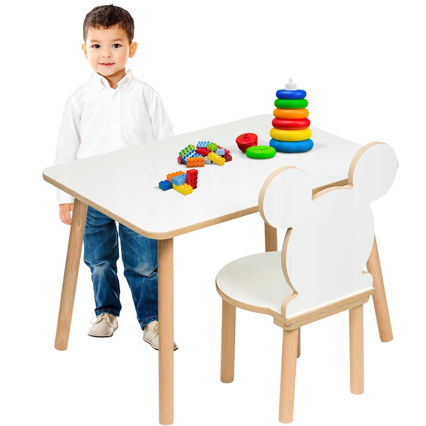 Kindertisch & Stuhl Set, 50 x 70 x 47 cm Kids Table And Chair Set