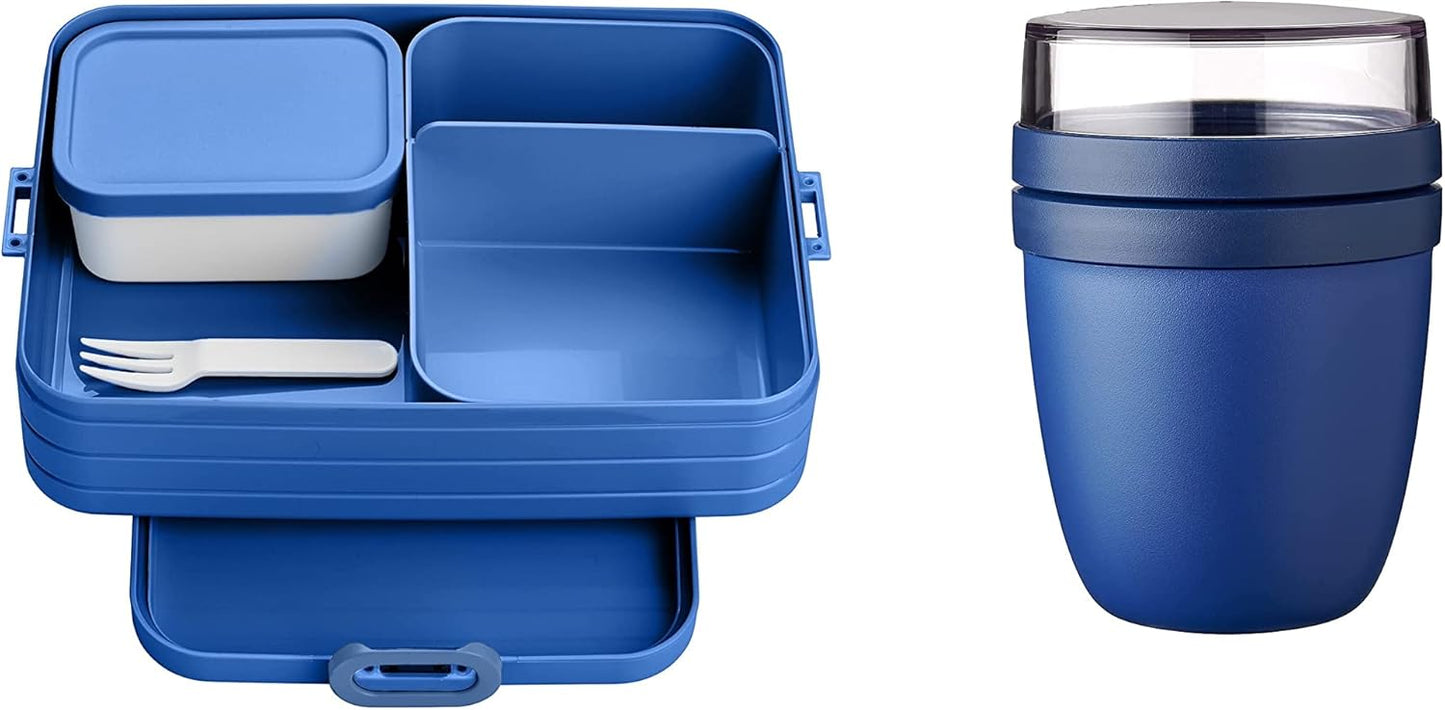Lunch to go Set mit Bento Box, Lunch to go Set Keine Personalisierung Vivid Blue