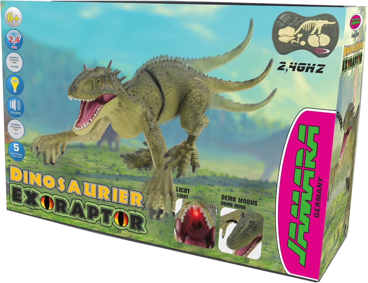 Dinosaurier Exoraptor Li-Ion 3,7V 2,4GHz grau