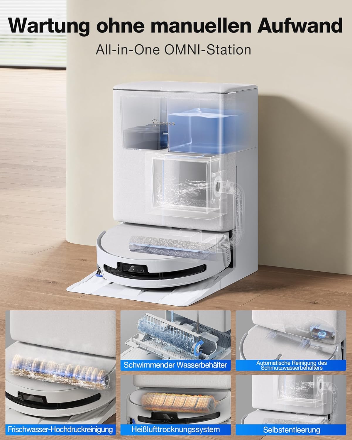 Deebot T90 Omni Saugroboter mit Wischfunktion