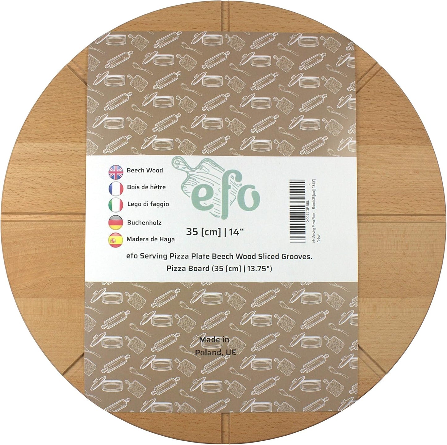 Pizzateller mit 8-facher Einteilung, ⌀ 35 cm