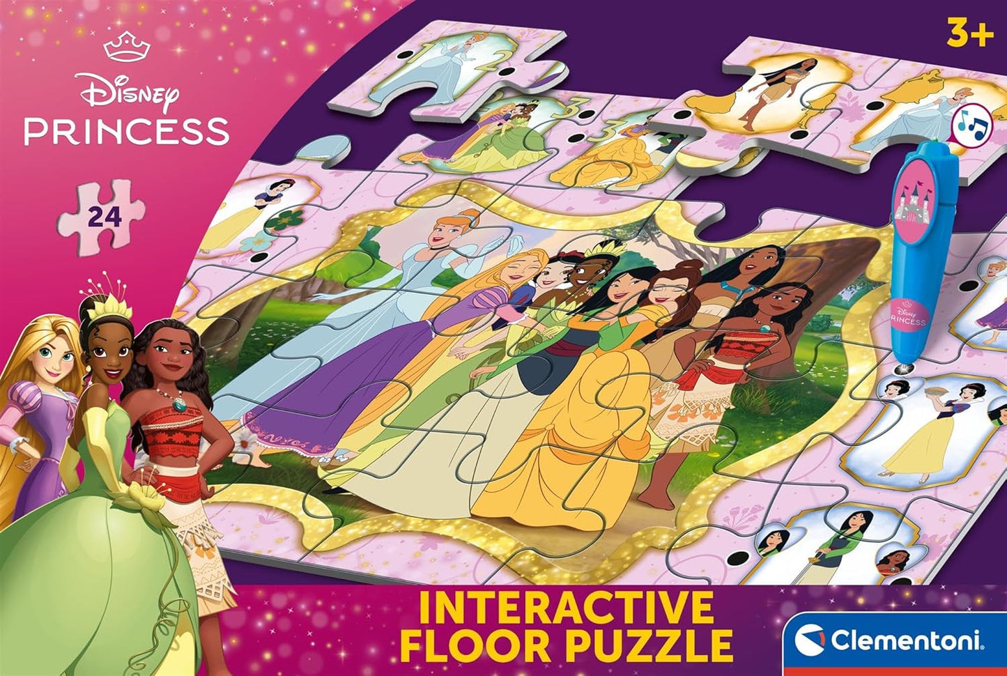 Interaktives Disney Princess Bodenpuzzle mit Stift (24 Teile)