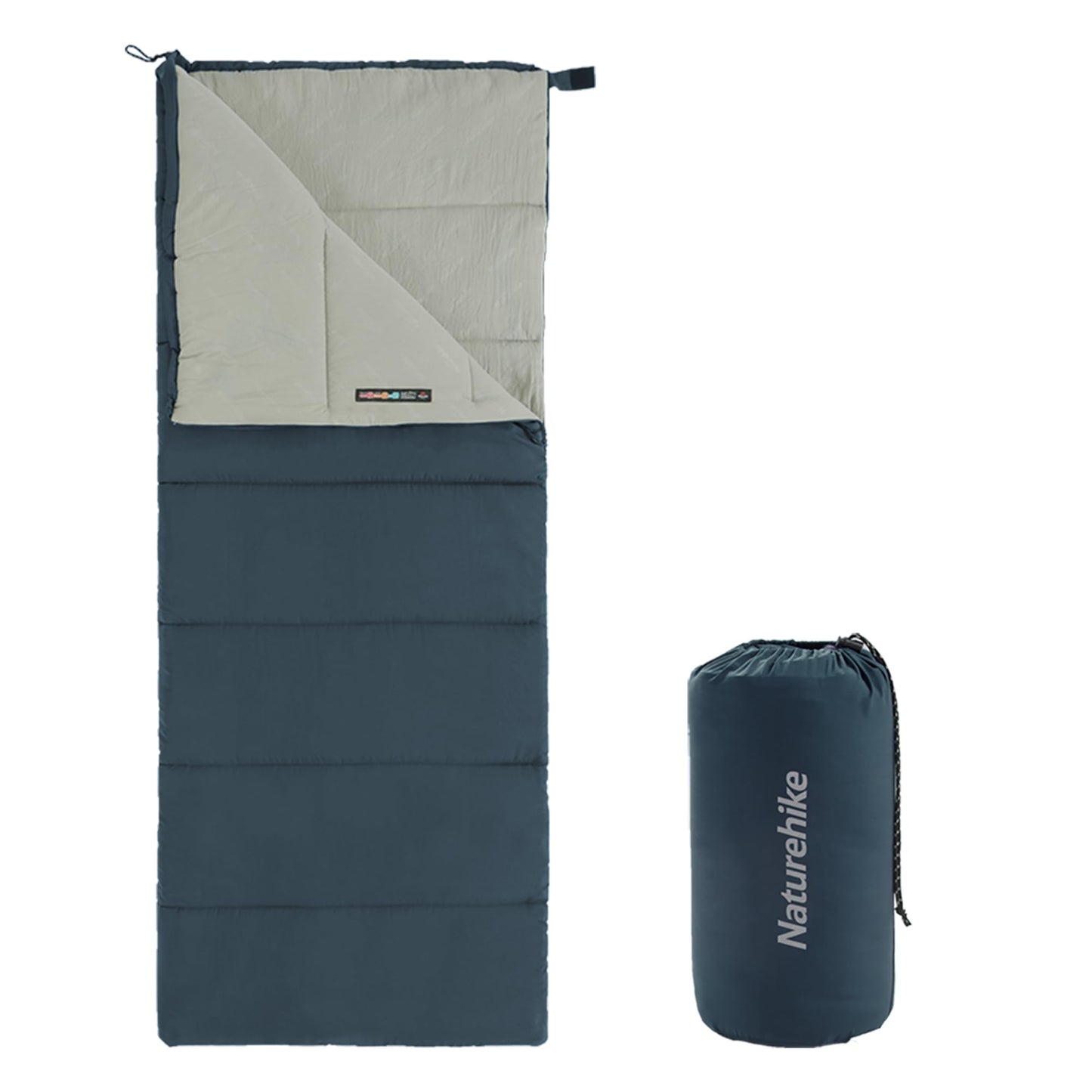 Leichter 3-Jahreszeiten-Schlafsack, Blau