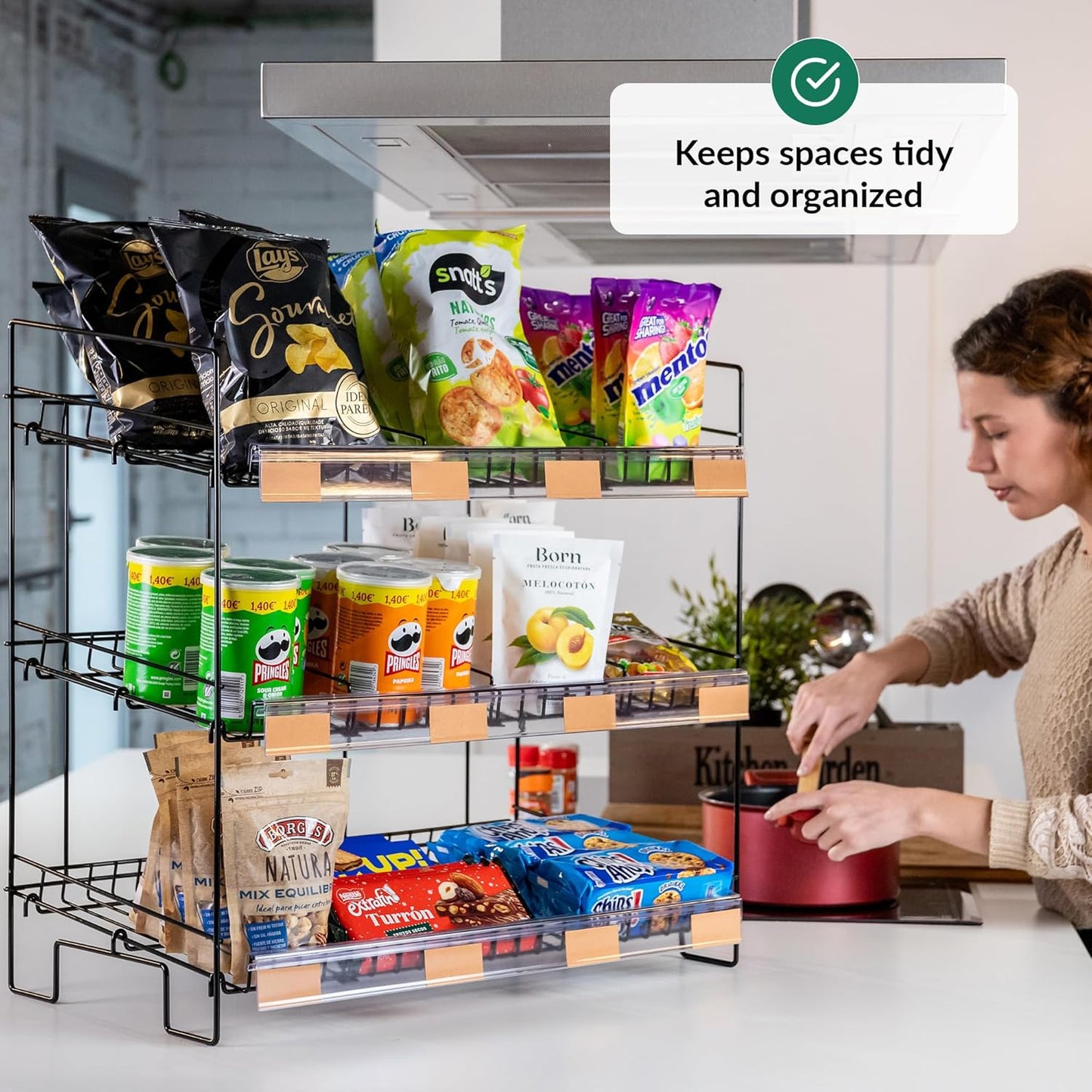 Regal-Organizer für Snacks und Süssigkeiten