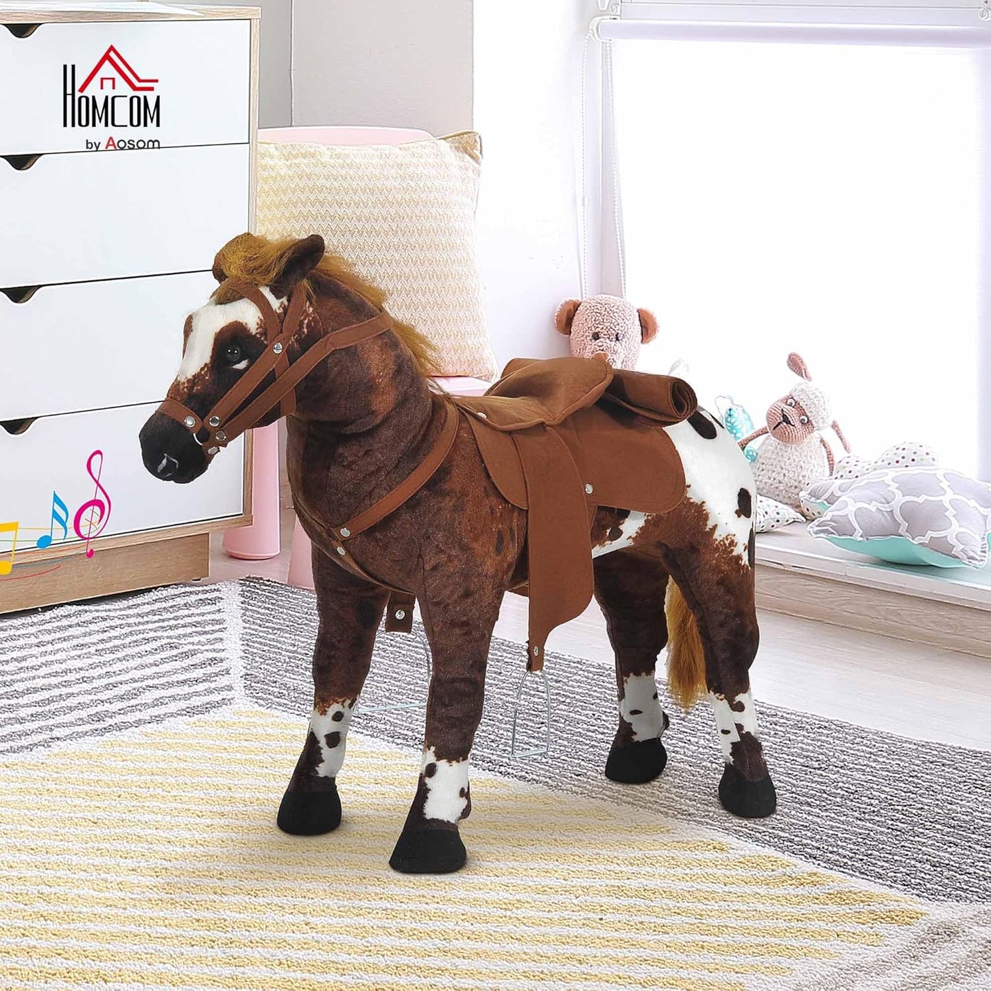 Reitpferd Spielpferd mit Sattel & Sound ab 2 Jahren