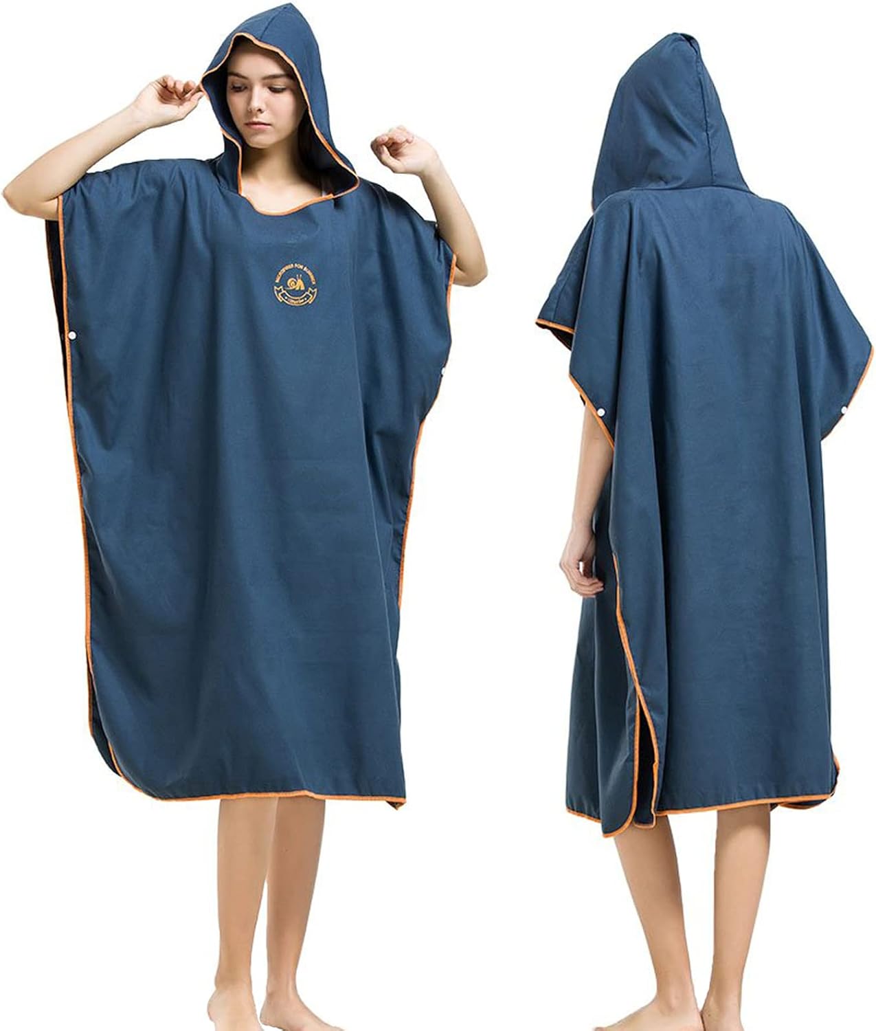 Surf Poncho mit Kapuze, Marineblau