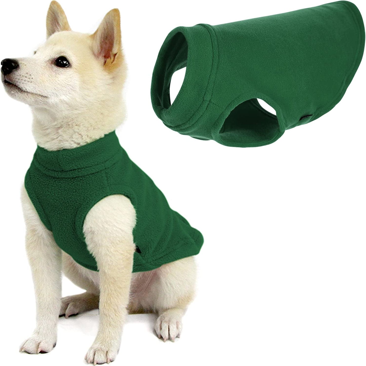 Hundepullover, waldgrün X-Small Length (7")