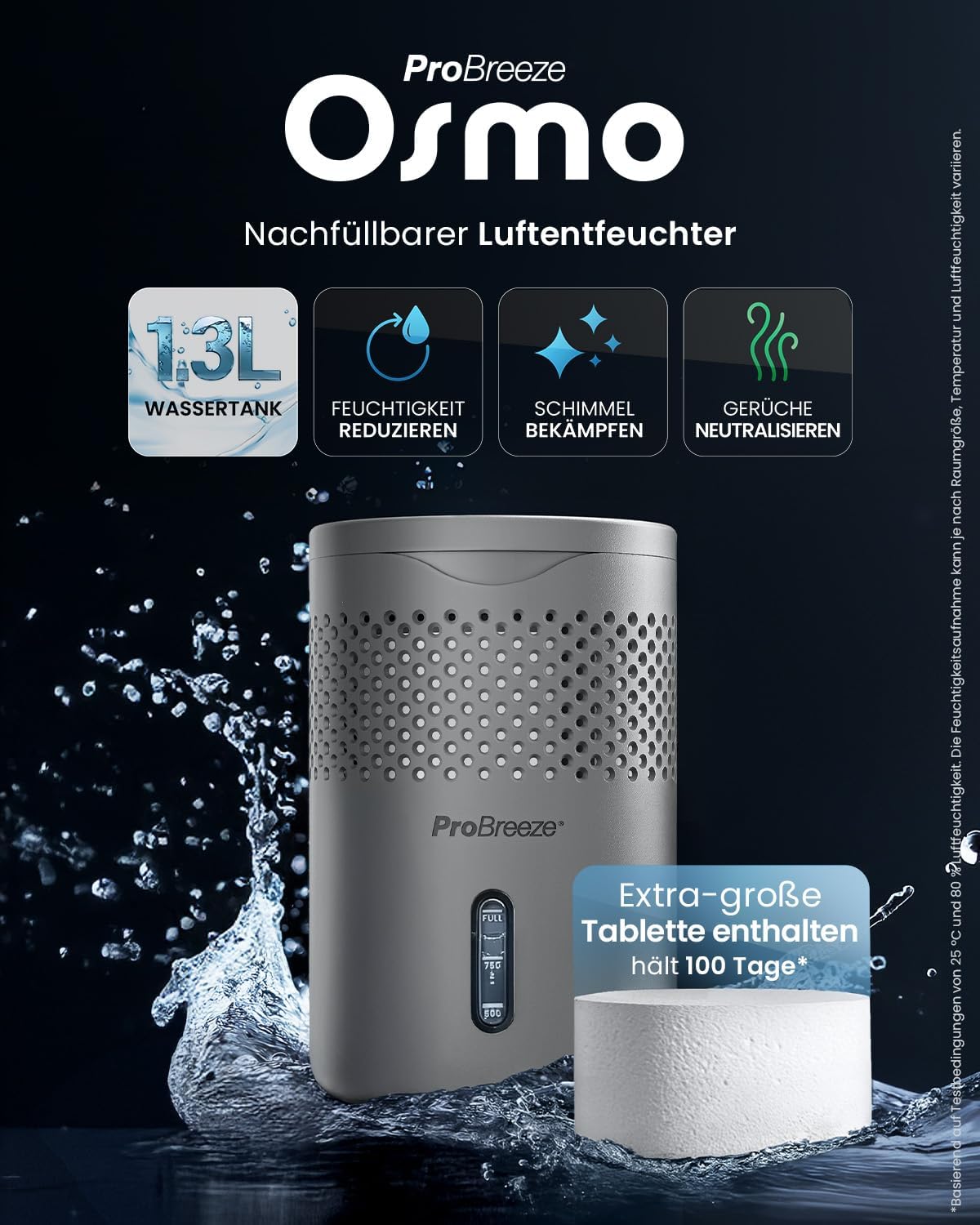 Osmo Luftentfeuchter, Grau