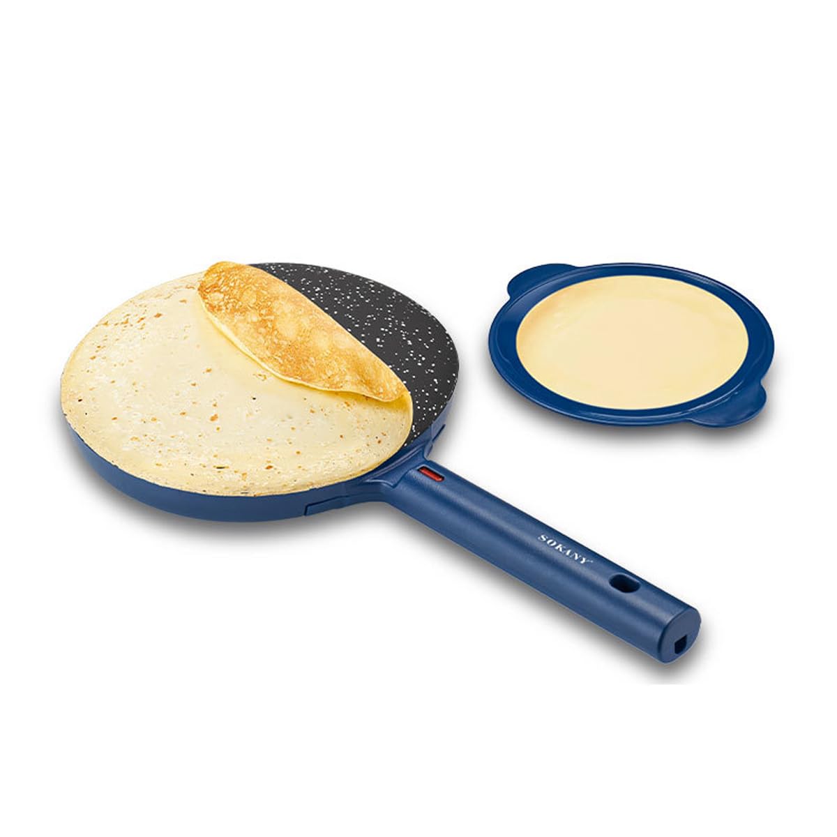 Elektrischer Crêpes-Maker, Blau