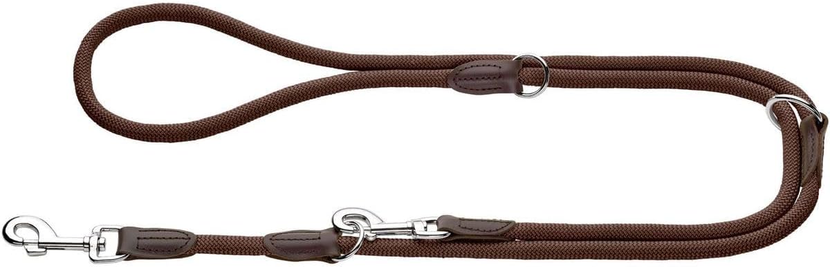 Freestyle - verstellbare Führleine für Hunde (200 cm), 0.8x200 cm (1er Pack), braun