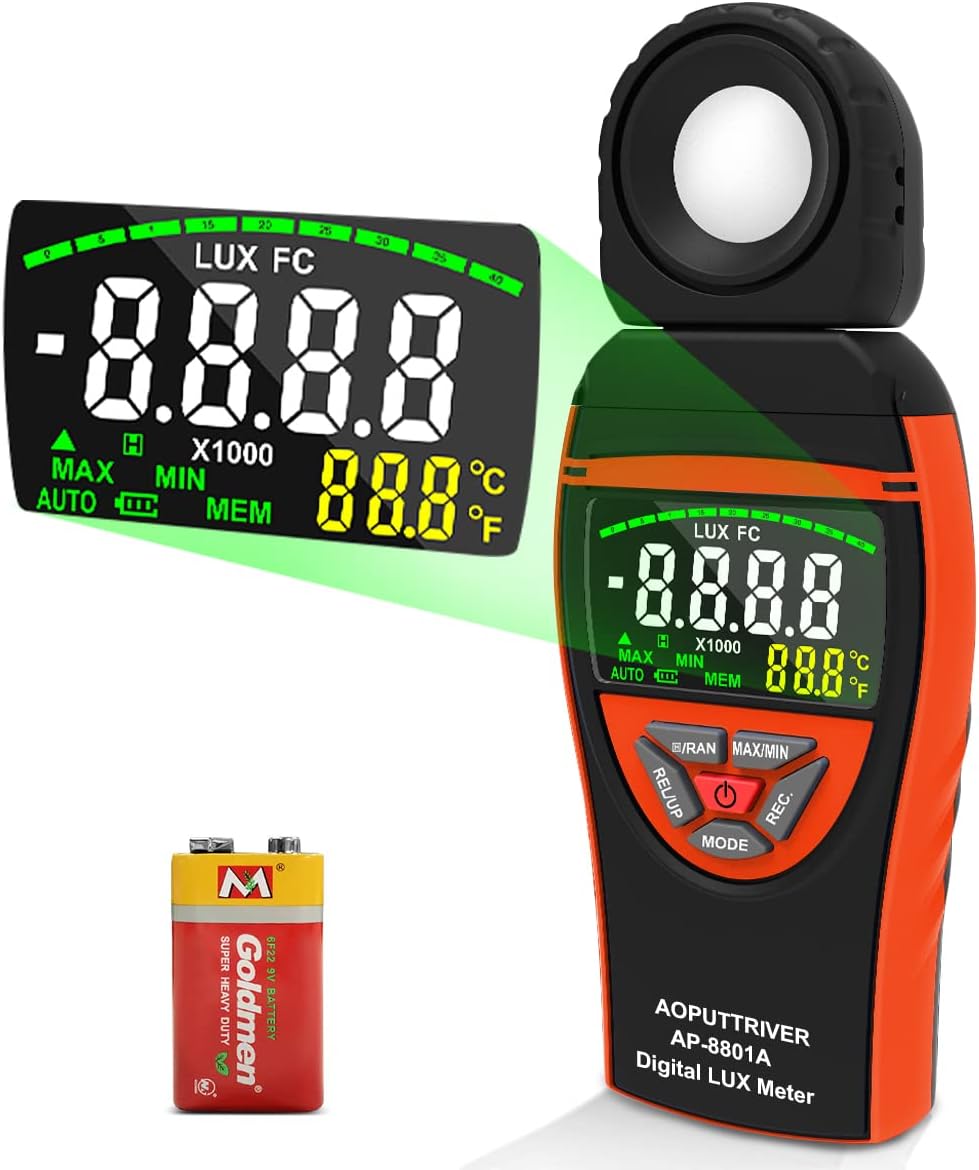 Digital Luxmeter AP-8801A mit Max/Min Funktion