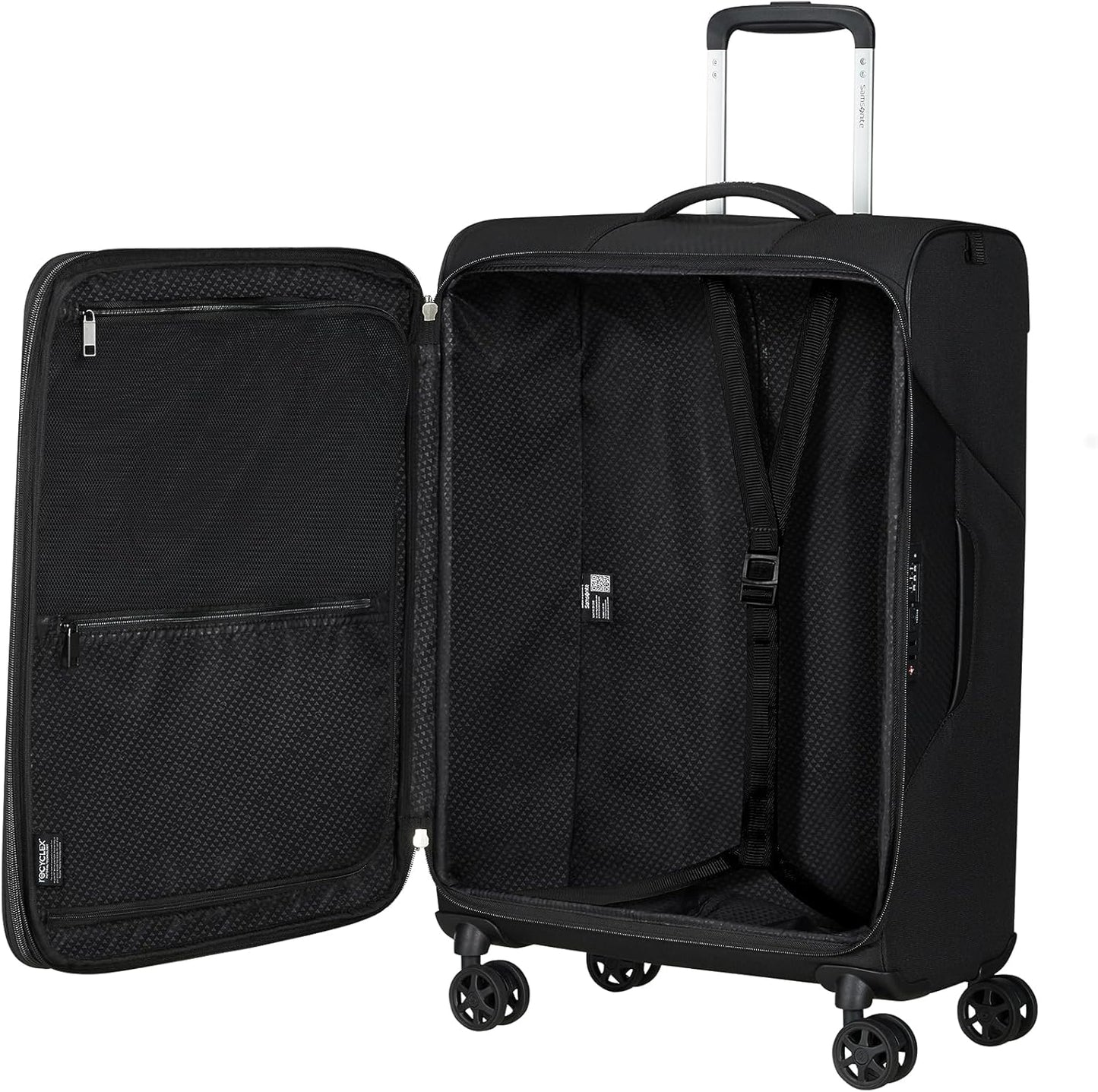 Erweiterbarer Koffer Litebeam, Schwarz M (66cm - 24 L) SPINNER