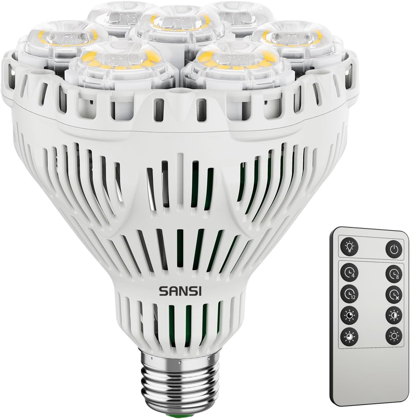 Dimmbare LED Pflanzenlampe mit Timer und Fernbedienung, 40W Dimmbar