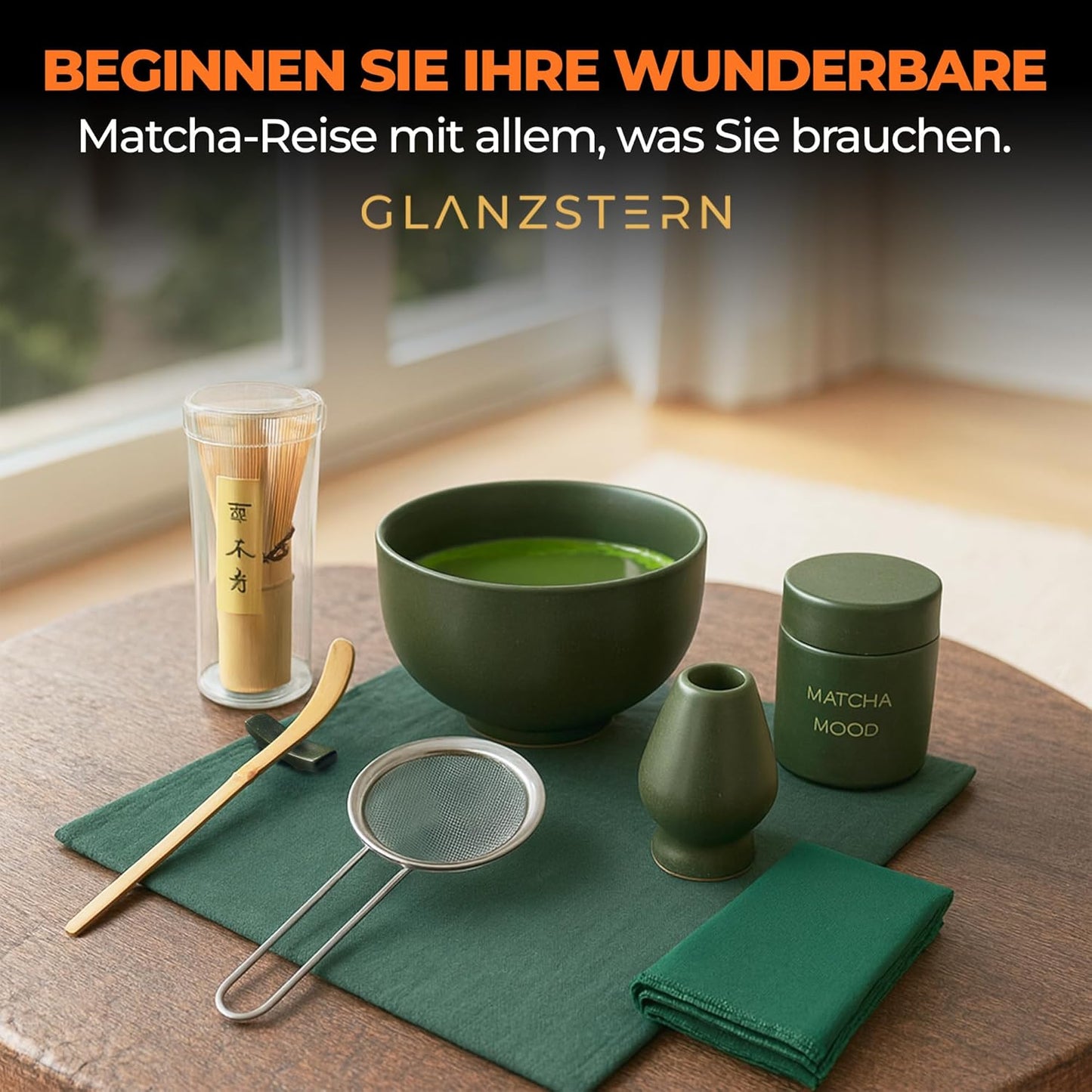 8-teiliges Matcha-Tee-Set