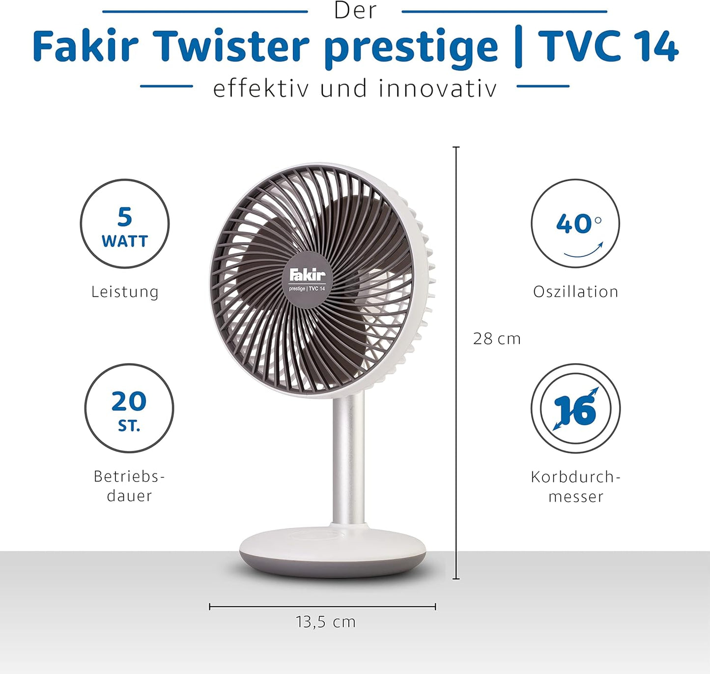 Akku-Tischventilator