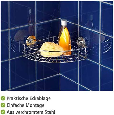 Vakuum-Loc Eckablage Bari, Silber 1 Etage