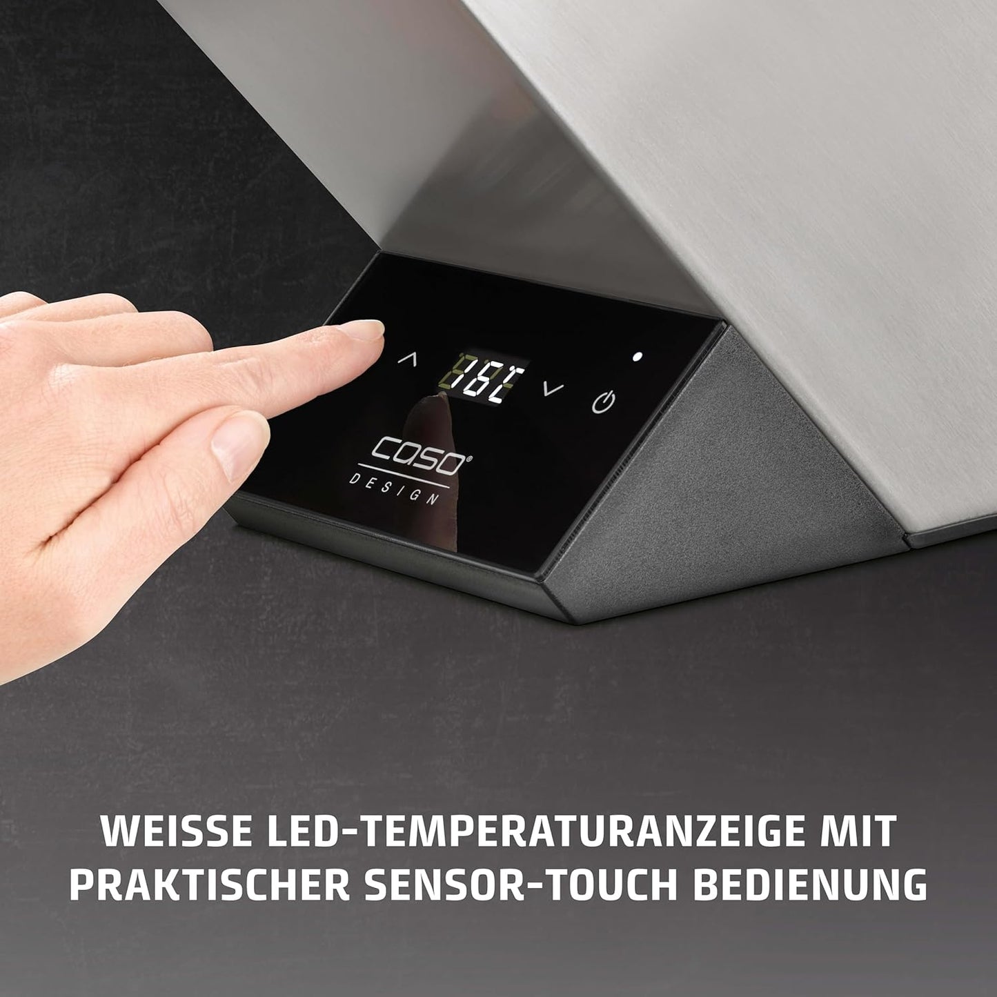 Weinkühler WineCase One für eine Flasche mit Sensor-Touch, Edelstahl