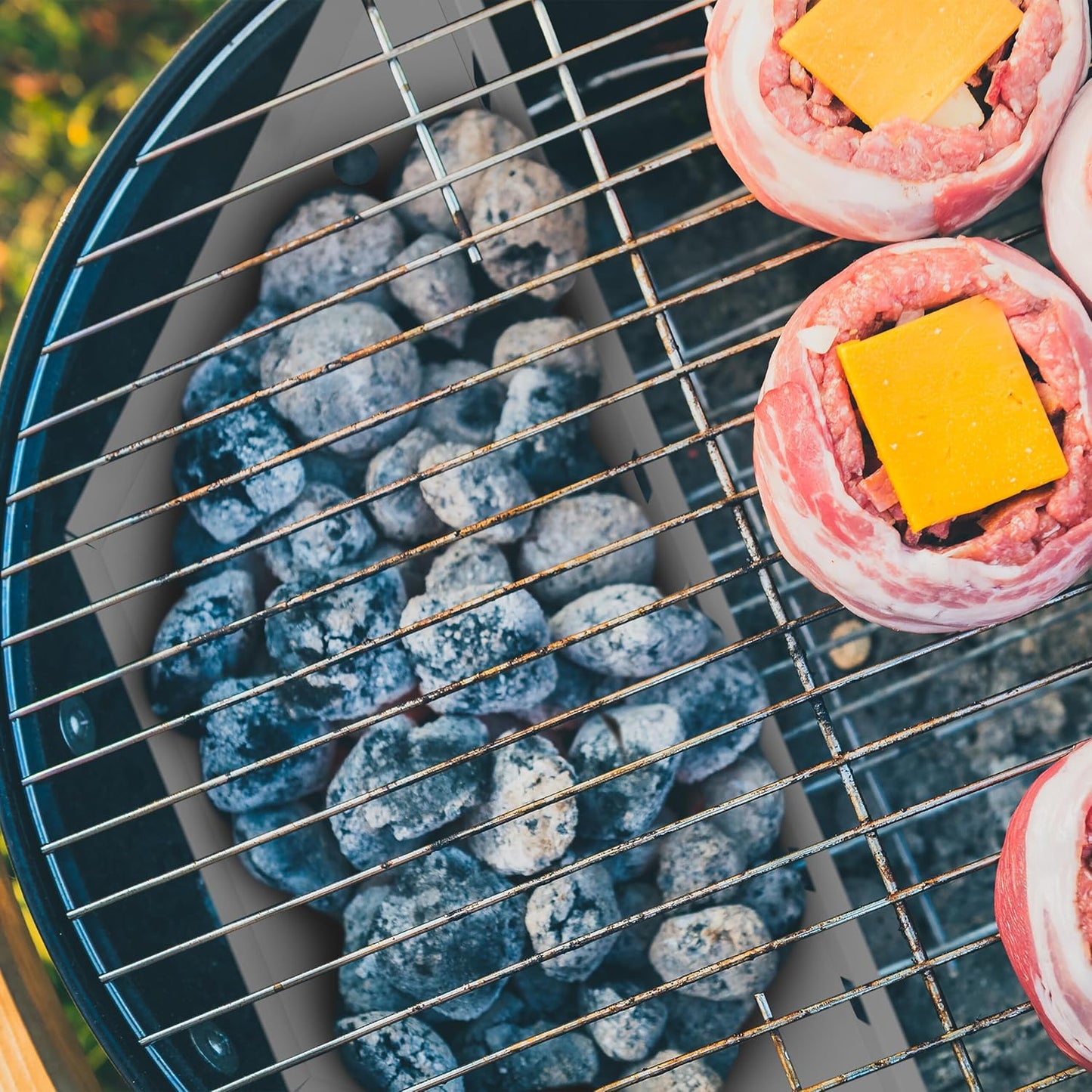 2er-Set Kohlekorb für Kugelgrill
