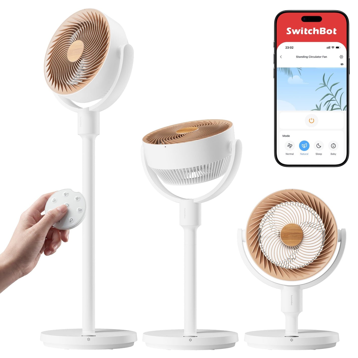 Standventilator mit RGB-Beleuchtung, Fernbedienung