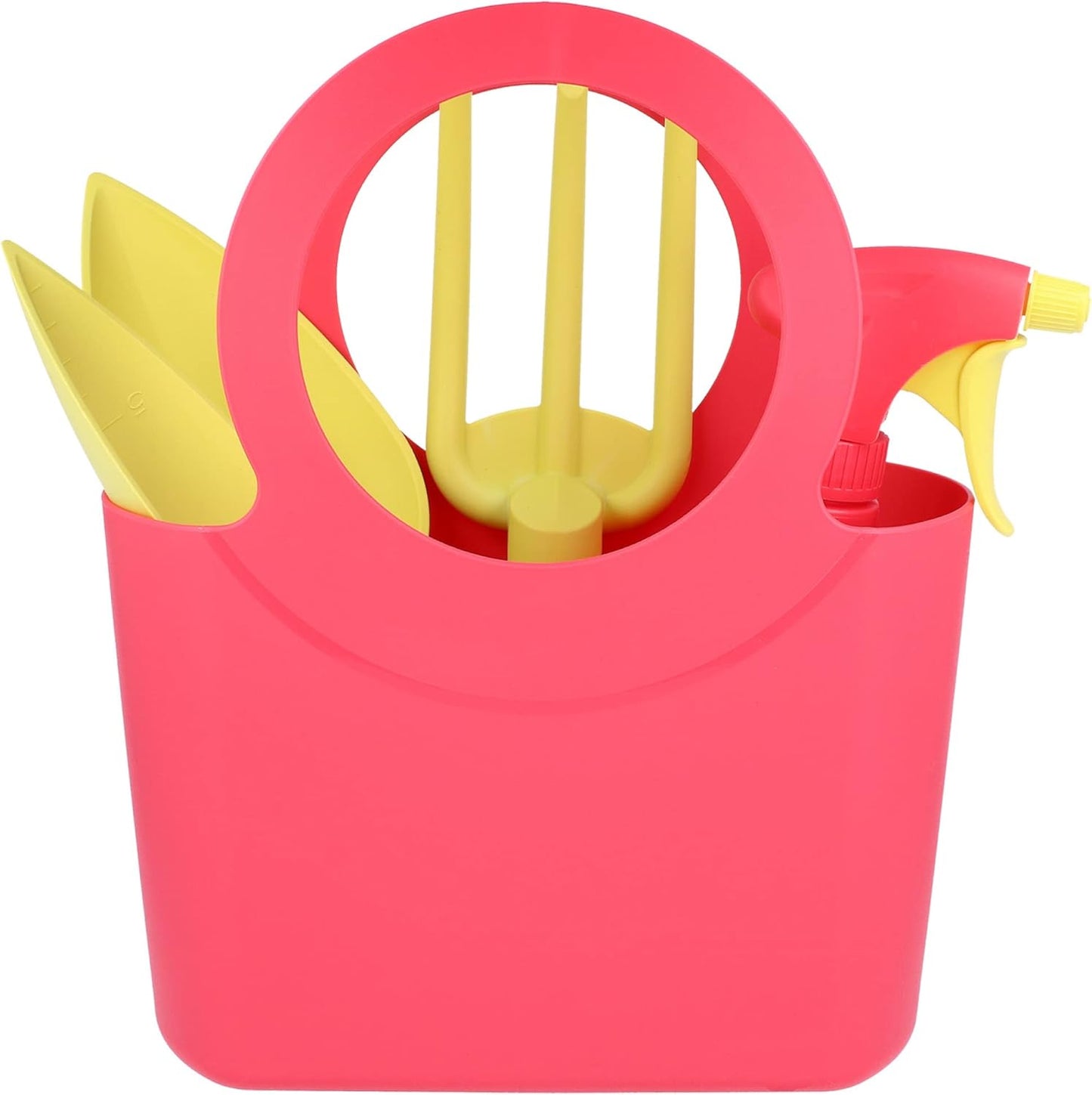 5-teiliges Kinder Gartenwerkzeug-Set mit Tragetasche, 5-teilig pink