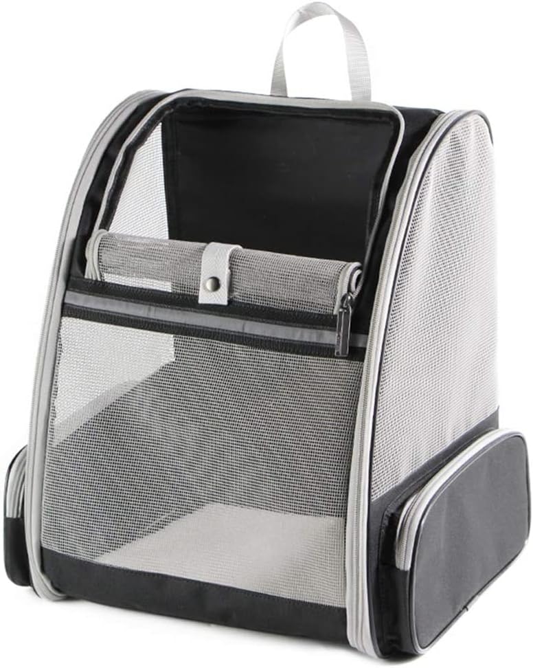 Haustier-Rucksack, Grau L 42 x B 32 x H 38 cm