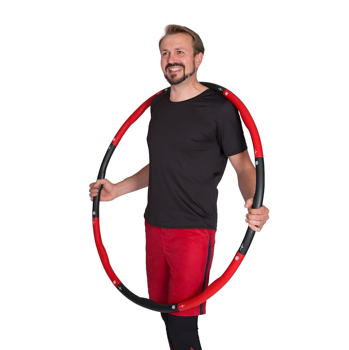 Hula Hoop Reifen für Erwachsene, Weight Hoop 1,5kg (Red Devil)