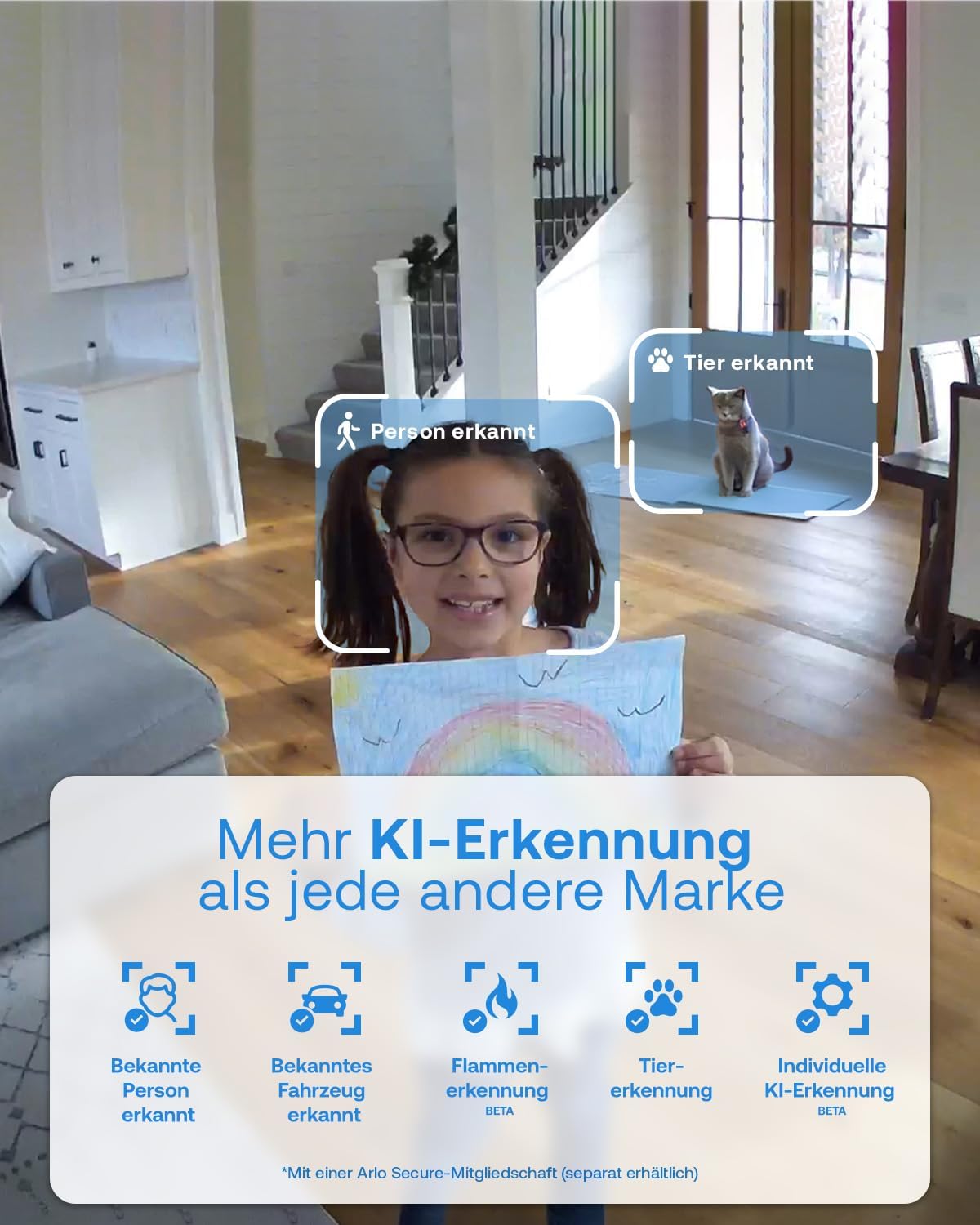 PTZ Überwachungskamera Essential 3 PTZ 2er Set, NEU Essential 3 PTZ Indoor 2 Kameras Weiß