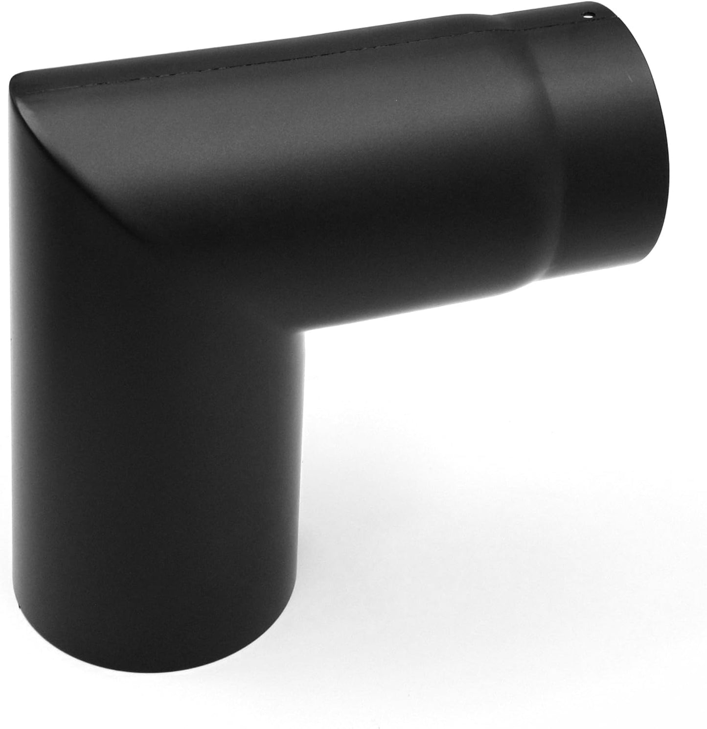 Rauchrohrbogen 90° 2-teilig 120 mm Stahlblech, 120 Schwarz
