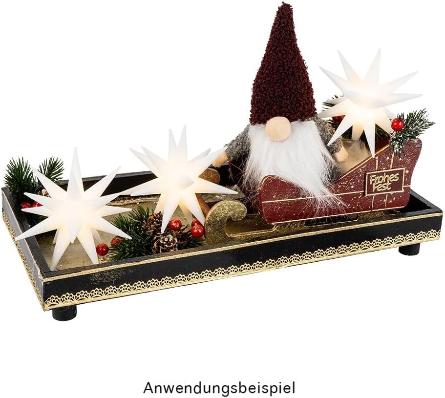 3D LED-Sterne-Trio mit Timer-Funktion