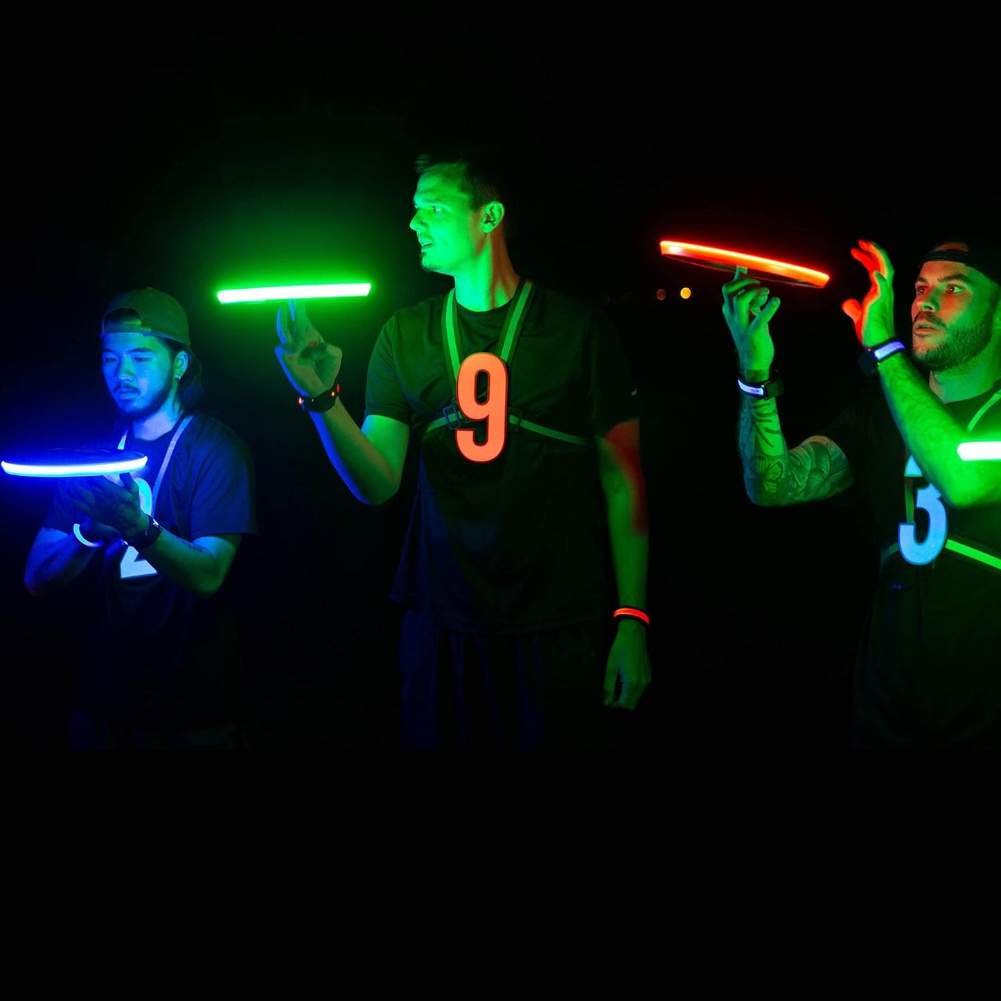 LED Flying Disc, Rgb (Multi-color, Black Disc)