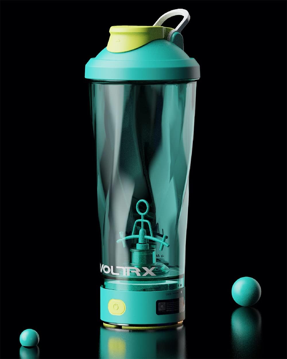 Elektrischer Eiweiss-Shaker, Cyan