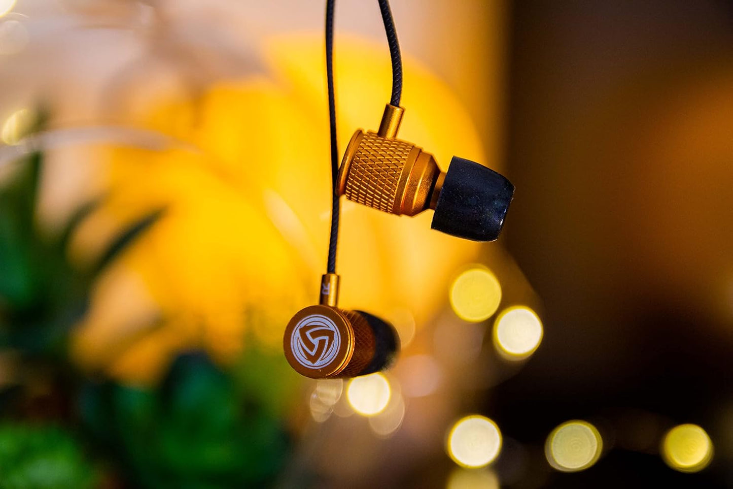 In-Ear Kopfhörer mit Mikrofon und Memory Foam, 3.5 mm Gold