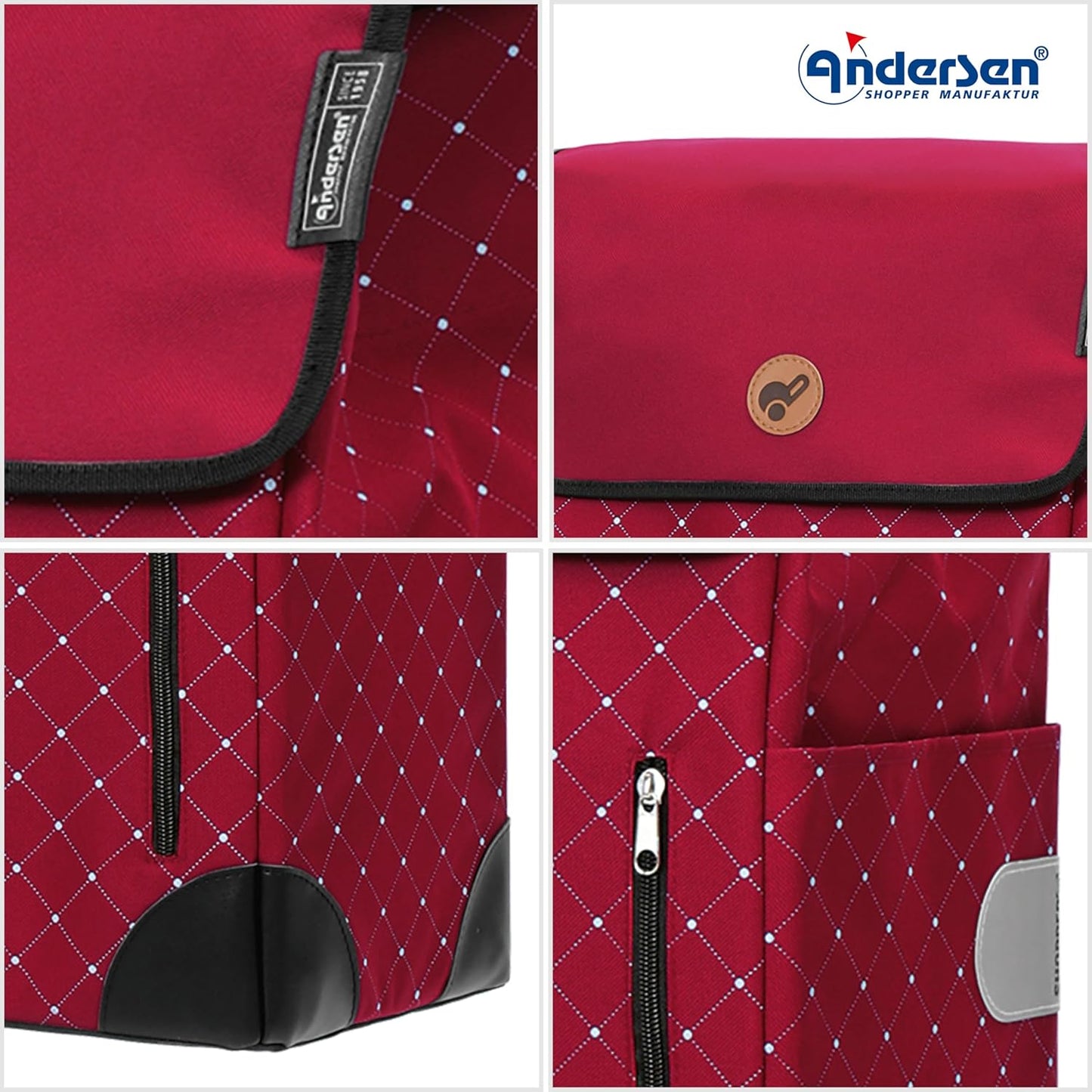 Alu Star Shopper Sofia Einkaufstrolley 58 cm, Rot