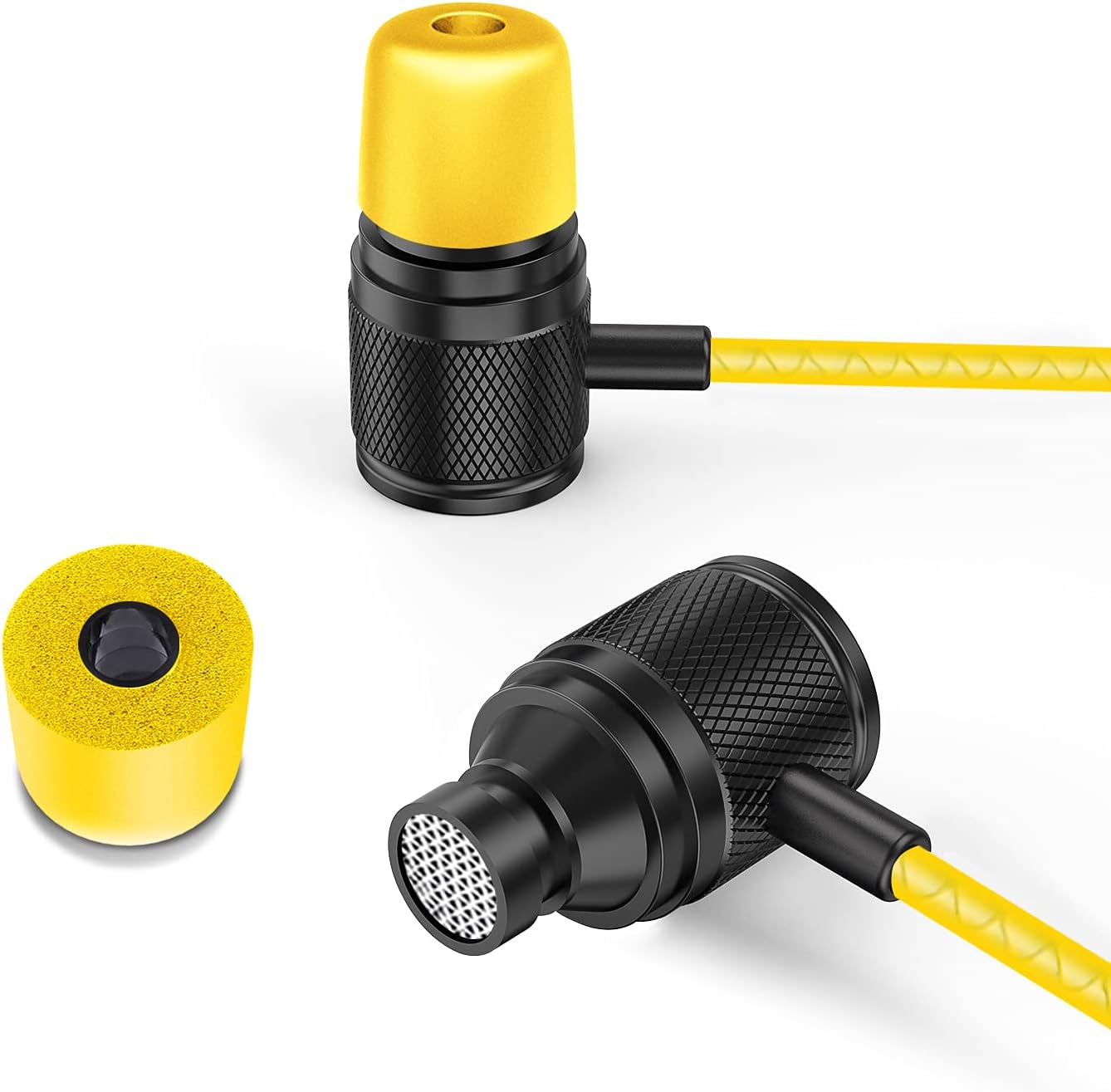 Ultra In-Ear Kopfhörer mit Mikrofon, 3.5 mm Gelb