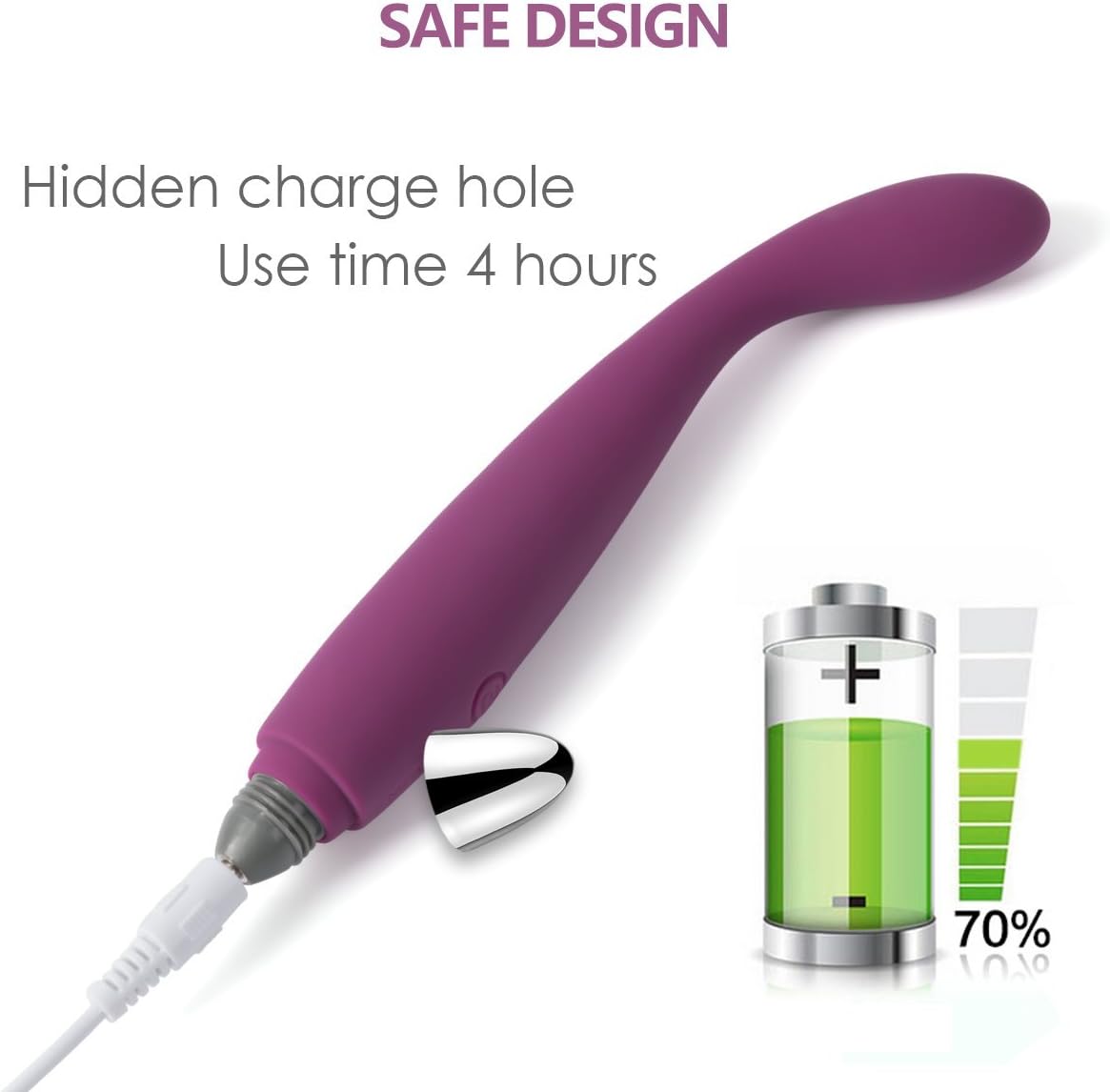G-Punkt Vibrator mit Klitoris- und Analstimulation, XL