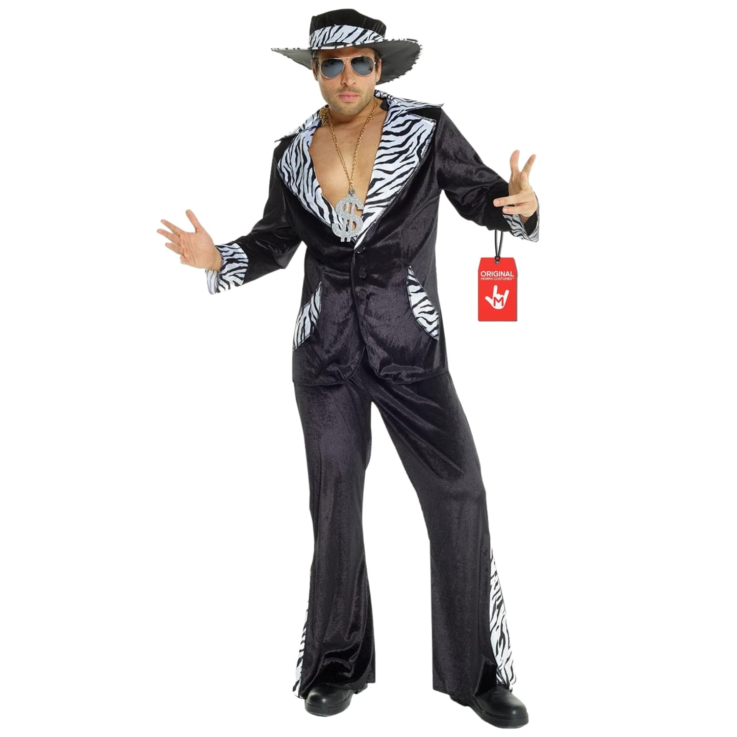 70er Jahre Pimp Kostüm für Herren, M