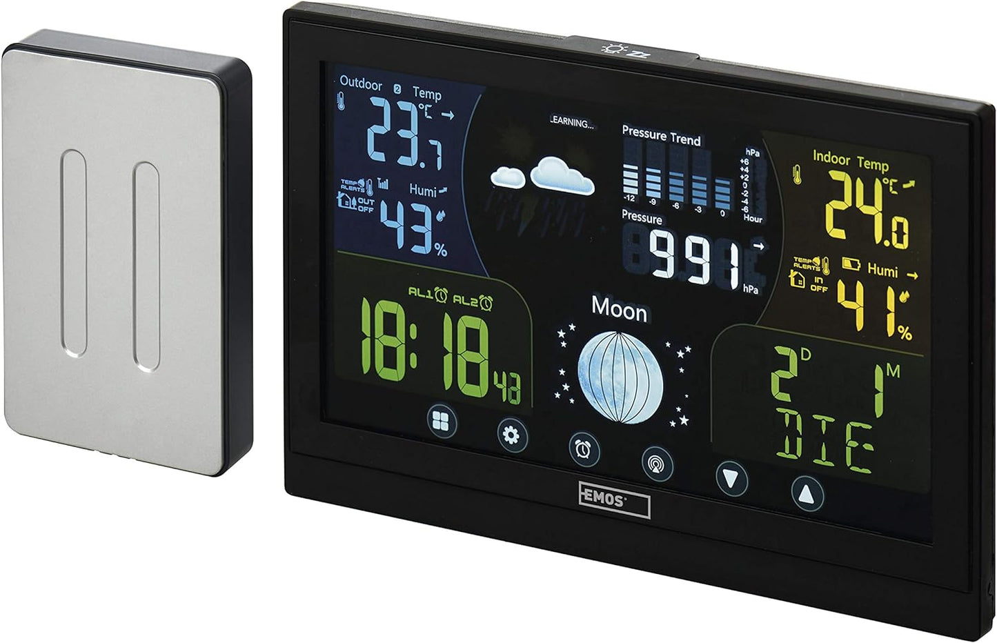 Drahtlose Wetterstation E6018, 1 Wetterstation + 1 Sensor