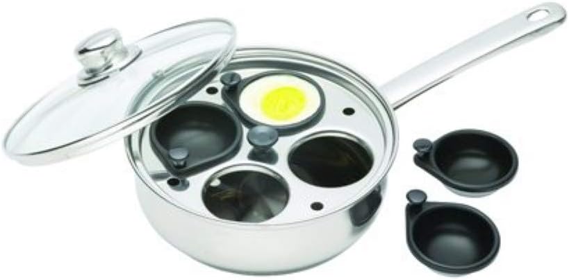 Pochierpfanne für 4 Eier, 4 Löcher