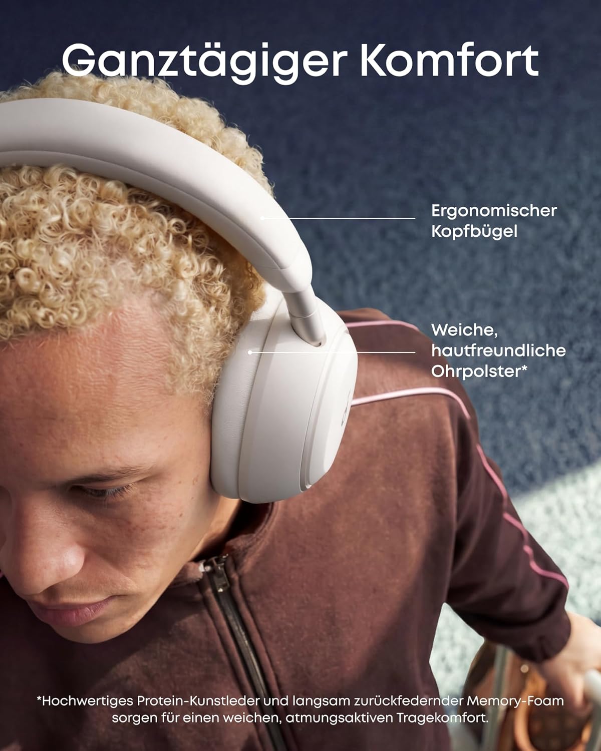 Noise Cancelling Kopfhörer Space 2, Weiss